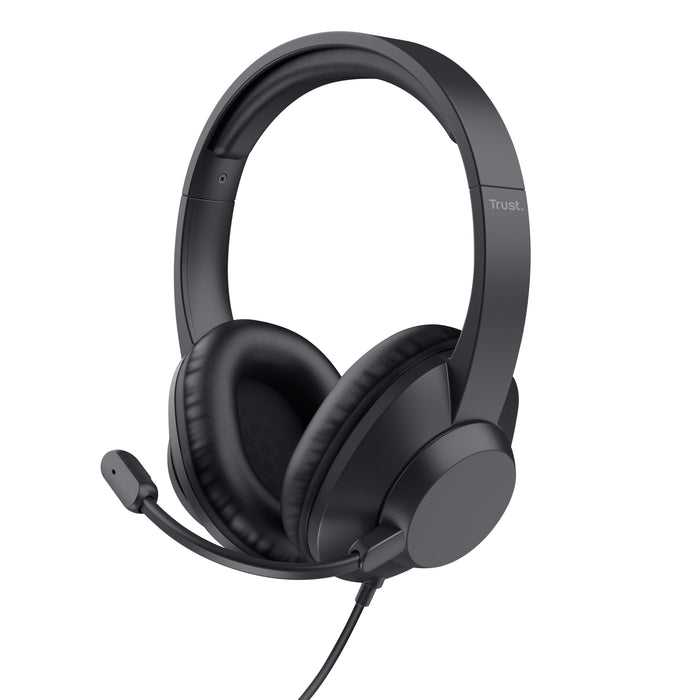 EAN 8713439254617 - Trust Ayda Max USB Auriculares Alámbrico Diadema Oficina/Centro de llamadas USB Type-C / USB Type-A Negro imagen 1