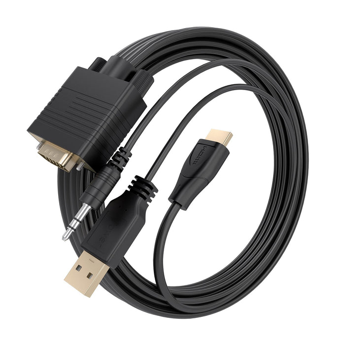 EAN 8435739904824 - AISENS A122-1015 adaptador de cable de vídeo 2 m HDMI tipo A (Estándar) VGA (D-Sub) + 3.5mm + USB Type-A imagen 2