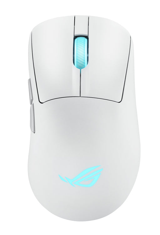 EAN 4711387951262 - ASUS ROG Keris II Origin WHT ratón Juego mano derecha RF Wireless + Bluetooth + USB Type-A Óptico 42000 D imagen 1