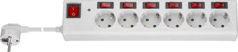 EAN 4040849725685 - Goobay 72568 limitador de tensión Blanco 6 salidas AC 230 V 1,5 m imagen 1