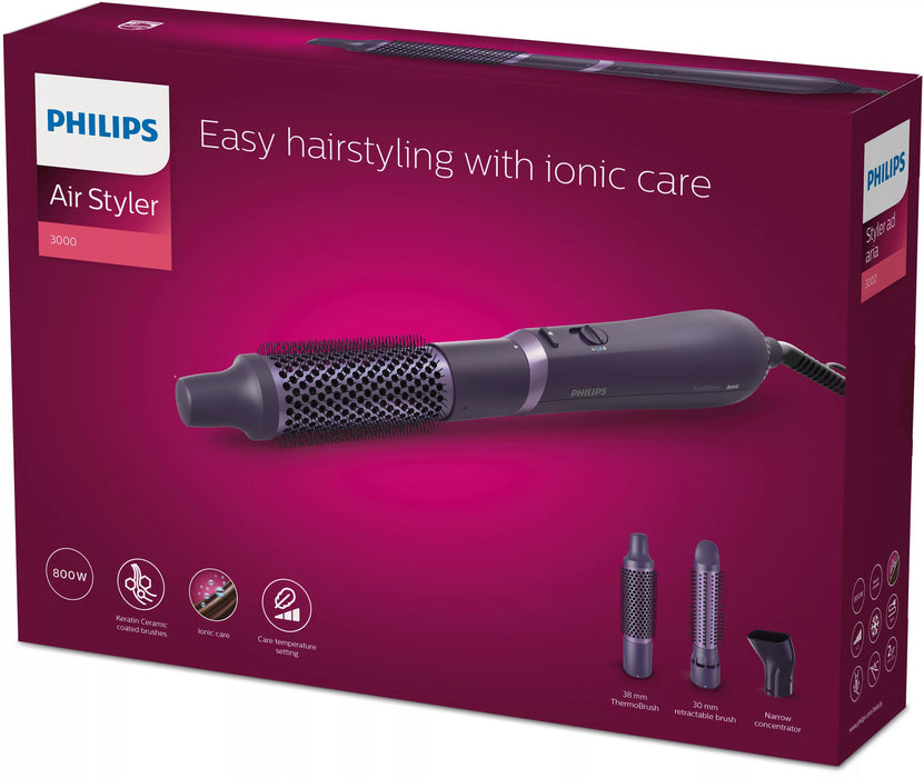 EAN 8720689002783 - Philips 3000 series BHA305/00 Utensilio de peinado Kit de peluquería Caliente Púrpura 800 W 1,8 m imagen 2