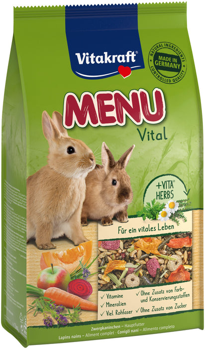 EAN 4008239255426 - Vitakraft 25542 comida para animal de pequeño tamaño Paquete de bolsas de pienso 3 kg Conejo enano imagen 1
