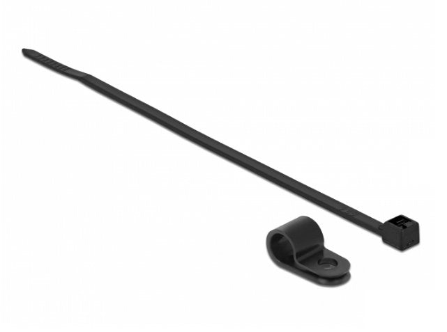 EAN 4043619188666 - DeLOCK 18866 presilla Brida atornillada Nylon Negro 10 pieza(s) imagen 1