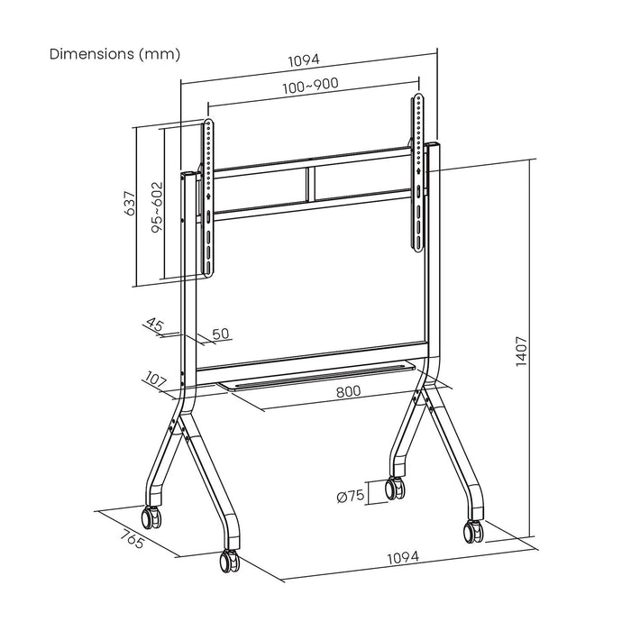 EAN 8435739905326 - AISENS FT90F-471 soporte para TV 2,29 m (90") imagen 6