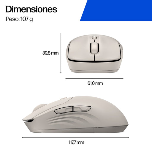 EAN 5715328149793 - HP 400 Quiet Blue Wireless Mouse ratón Hogar Ambidextro RF Wireless + Bluetooth 6000 DPI imagen 1