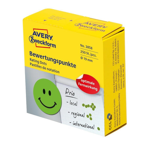 EAN 4004182038581 - Avery 3858 etiqueta autoadhesiva Círculo Permanente Verde 250 pieza(s) imagen 1