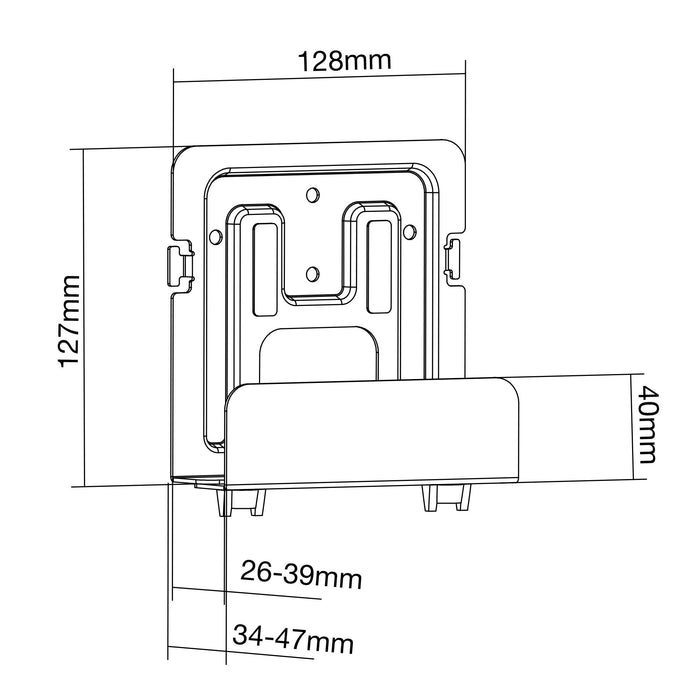 EAN 4043718289219 - InLine 23152B soporte Soporte pasivo Reproductor multimedia Negro imagen 4