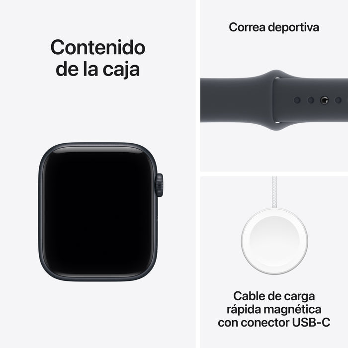 EAN 195950388336 - Apple Watch SE (3nd generation) OLED 44 mm Digital 368 x 448 Pixeles Pantalla táctil Negro Wifi GPS (satél imagen 8