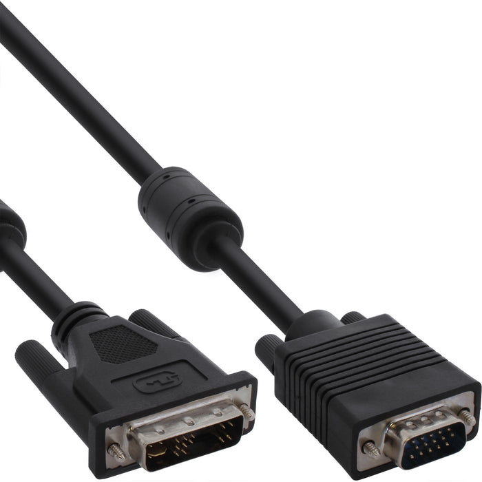EAN 4043718075430 - InLine 17782A adaptador de cable de vídeo 3 m DVI-A VGA (D-Sub) Negro imagen 1
