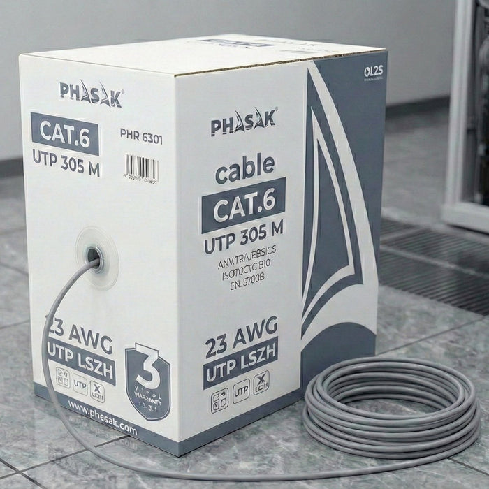 EAN 5605922028658 - Phasak PHR 6301 cable de red Gris Cat6 U/UTP (UTP) imagen 2