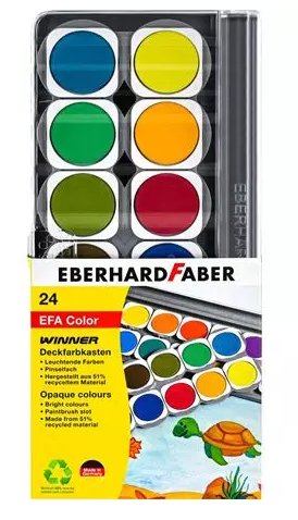 EAN 4087205783248 - Eberhard Faber 578324 pintura a base de agua Negro, Azul, Marrón, Verde, Gris, Naranja, Rosa, Rojo, Turqu imagen 1