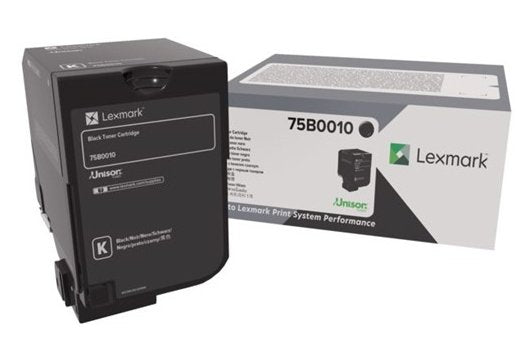 EAN 734646645881 - Lexmark 75B0010 cartucho de tóner 1 pieza(s) Original Negro imagen 1