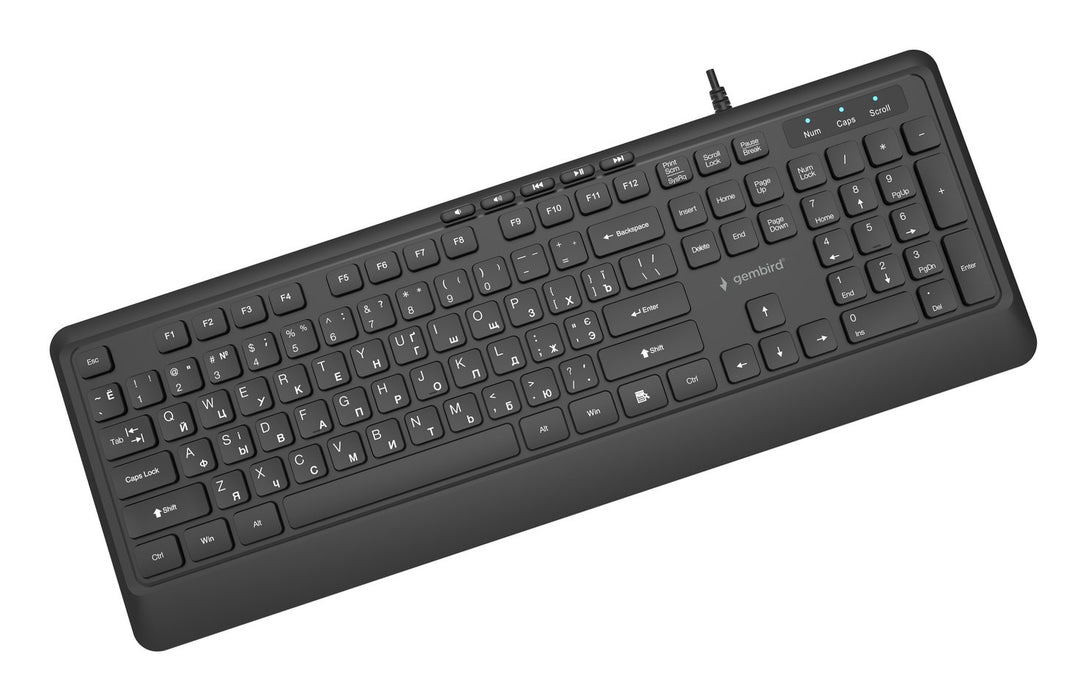 EAN 8716309137119 - Gembird KB-MCH-05-CYRL teclado Universal USB QWERTY Internacional de EE.UU., Ucranio, Ruso Negro imagen 4
