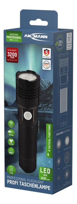 EAN 4013674183012 - Ansmann Pro 3000R Negro Linterna de mano LED imagen 18