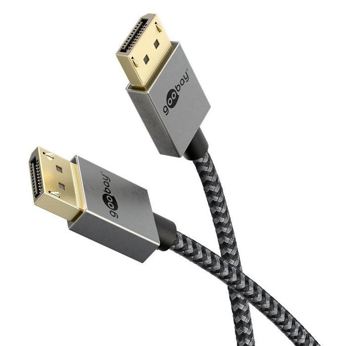 EAN 4040849774447 - Goobay 77444 cable DisplayPort 1 m Negro, Plata imagen 1