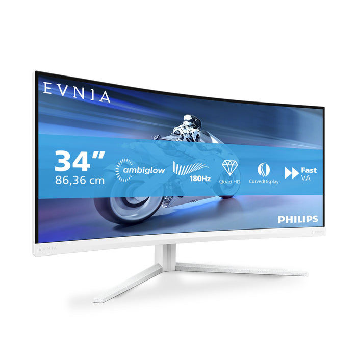 EAN 8721038002225 - Philips Evnia 5000 34M2C5501A/00 pantalla para PC 86,4 cm (34") 3440 x 1440 Pixeles Wide Quad HD LCD Blan imagen 2