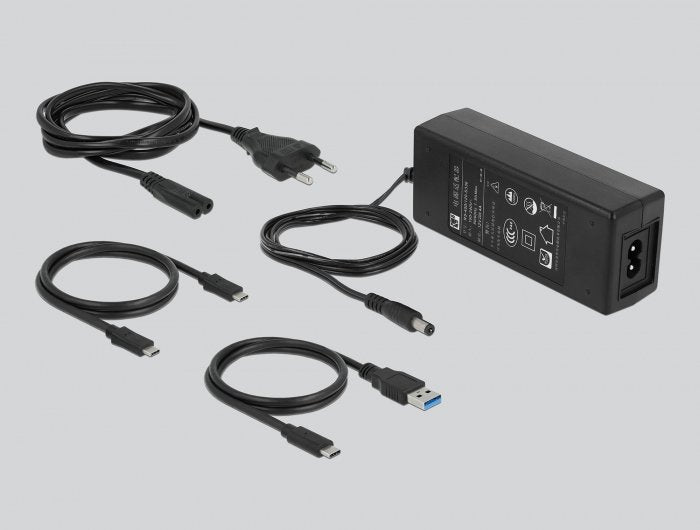 EAN 4043619641246 - DeLOCK 64124 base de conexión para disco duro USB 3.2 Gen 2 (3.1 Gen 2) Type-C Negro imagen 7