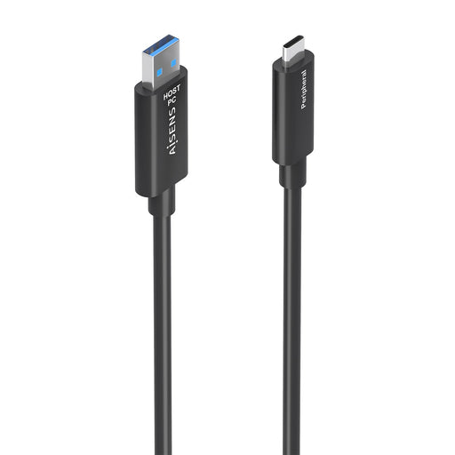 EAN 8435739902707 - AISENS A157-0926 cable USB USB 3.2 Gen 2 (3.1 Gen 2) 25 m 2 x USB A USB C Negro imagen 1