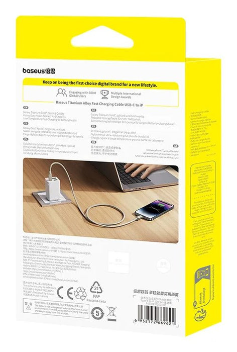EAN 6932172669621 - Baseus P10378101G21-00 cable de conector Lightning 1 m Plata, Metálico imagen 4