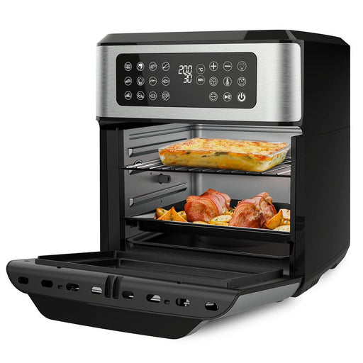 EAN 8414234739919 - Taurus Air Fry Digital Grill Sencillo 12 L Independiente 1800 W Freidora de aire caliente Negro, Acero in imagen 2