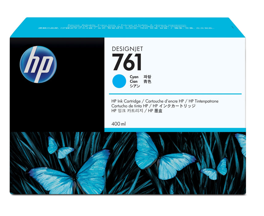 EAN 0778888940403 - HP 761 400-ml Cyan DesignJet Ink Cartridge cartucho de tinta 1 pieza(s) Original Rendimiento estándar imagen 1