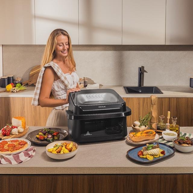EAN 8447420197590 - Cecotec Cecofry Advance 10000 Full Vision Doble 10 L Independiente 2200 W Freidora de aire caliente Negro imagen 6