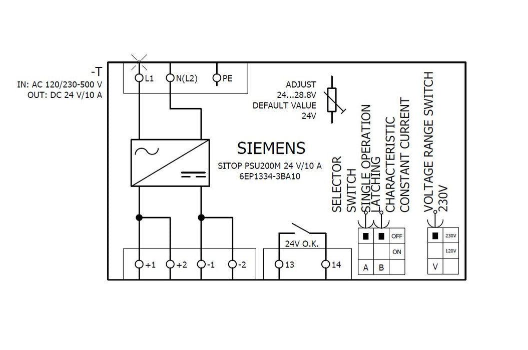 EAN 4025515152880 - Siemens 6EP1334-3BA10 adaptador e inversor de corriente Interior Multicolor imagen 3