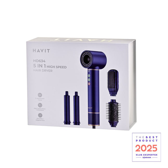 EAN 6939119042837 - Havit HD634-EU secador 1300 W Azul imagen 11