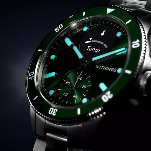 EAN 3700546708749 - Withings ScanWatch Nova 1,6 cm (0.63") OLED 42 mm Híbrido Acero inoxidable GPS (satélite) imagen 2