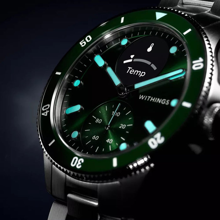 EAN 3700546708749 - Withings ScanWatch Nova 1,6 cm (0.63") OLED 42 mm Híbrido Acero inoxidable GPS (satélite) imagen 2