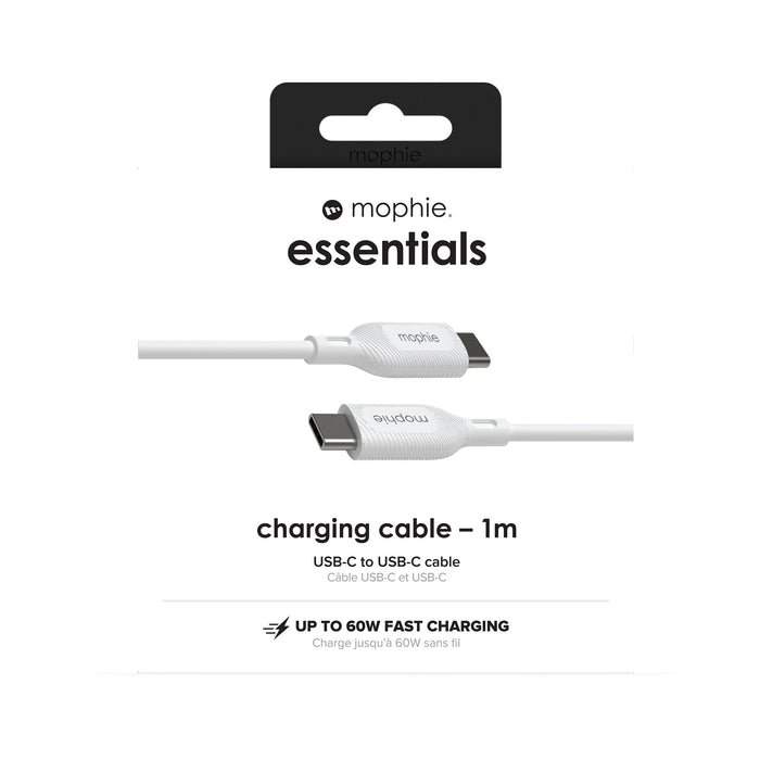 EAN 0840056199354 - mophie essentials charging cables | 1M cable USB USB 2.0 USB C Blanco imagen 6