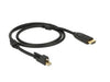 EAN 4043619837304 - DeLOCK 83730 adaptador de cable de vídeo 2 m Mini DisplayPort HDMI Negro imagen 2