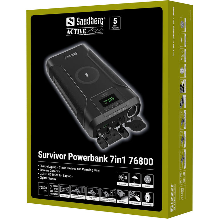 EAN 5705730421150 - Sandberg Survivor Powerbank 7in1 76800 imagen 10