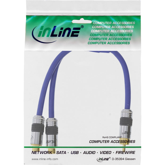 EAN 4043718078899 - InLine RCA - 2 x RCA M-F 0.25m cable de audio 0,25 m Azul imagen 2