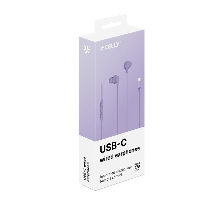 EAN 8021735218654 - Celly UP1600TYPECVL auricular y casco Auriculares Alámbrico Dentro de oído Llamadas/Música USB Tipo C Vio imagen 5