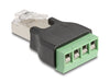 EAN 4043619666034 - DeLOCK 66603 cambiador de género para cable RJ45 4 pin terminal block Negro, Verde imagen 2