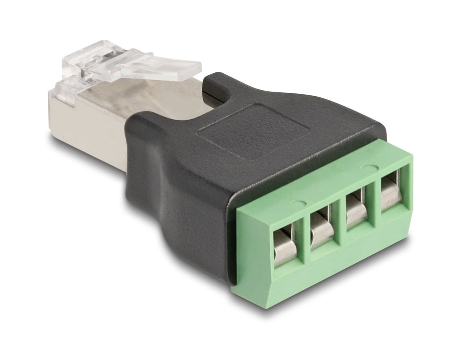 EAN 4043619666034 - DeLOCK 66603 cambiador de género para cable RJ45 4 pin terminal block Negro, Verde imagen 2