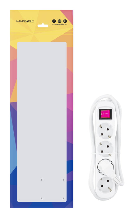EAN 8433281010161 - Nanocable 10.37.0004 base múltiple 1,4 m 4 salidas AC Interior Blanco imagen 4