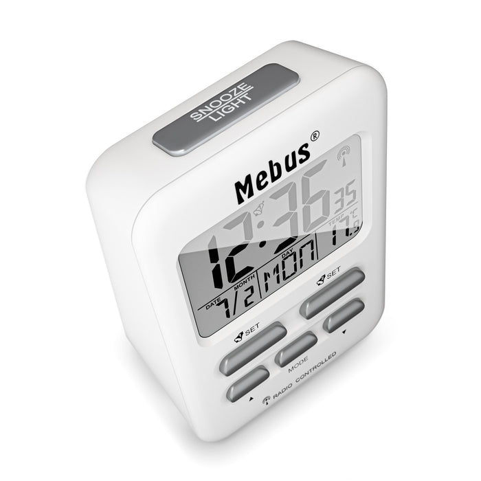 EAN 4007218258007 - Mebus 25800 despertador Reloj despertador digital Blanco imagen 2