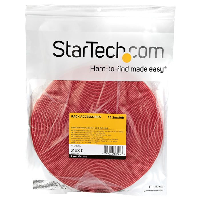 EAN 65030887243 - StarTech.com HKLP50RD presilla Bridas adherentes para cables Nylon 1 pieza(s) imagen 4