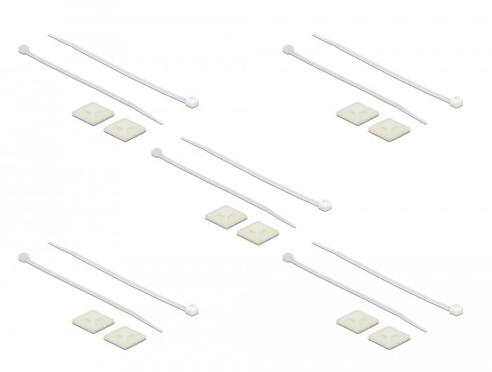EAN 4043619186778 - DeLOCK 18677 soporte para brida Blanco Nylon 10 pieza(s) imagen 1