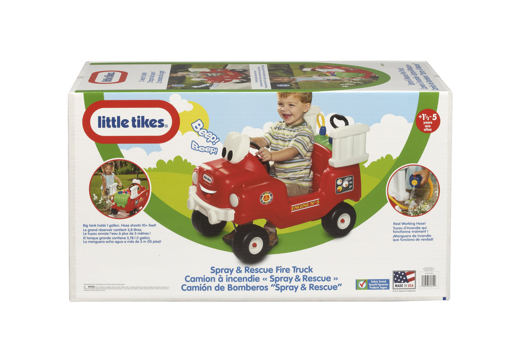 EAN 50743170287 - Little Tikes Spray & Rescue Fire Truck Correpasillos con forma de coche imagen 6