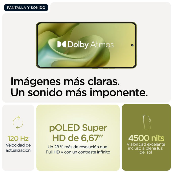 EAN 0840023295515 - Motorola moto g86 5G 16,9 cm (6.67") SIM doble Android 15 USB Tipo C 8 GB 256 GB 5200 mAh Verde imagen 7
