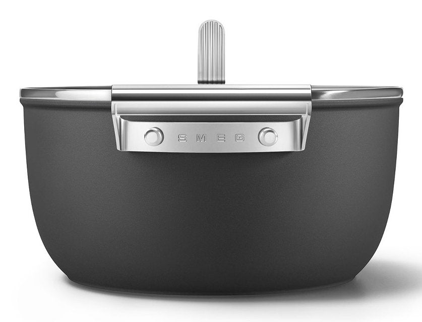 EAN 8017709356019 - Smeg CSF2412BLM batería de cocina Negro Aluminio, Acero inoxidable 5,4 L 24 cm imagen 3