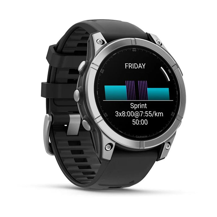 EAN 0753759341336 - Garmin Fenix E 3,3 cm (1.3") AMOLED 47 mm Digital 416 x 416 Pixeles Pantalla táctil Acero inoxidable Wifi imagen 2