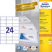 EAN 4004182034743 - Avery 3474 etiqueta autoadhesiva Rectángulo Permanente Blanco 2400 pieza(s) imagen 1