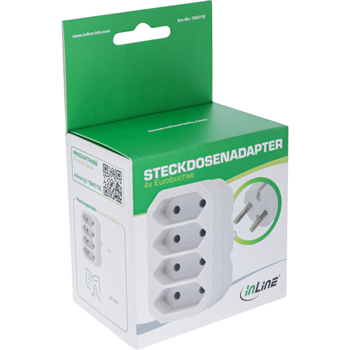 EAN 4043718334391 - InLine 16471E base múltiple Blanco imagen 4
