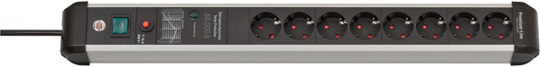 EAN 4007123677115 - Brennenstuhl 1391010800 base múltiple 3 m 8 salidas AC Interior Negro, Plata imagen 1