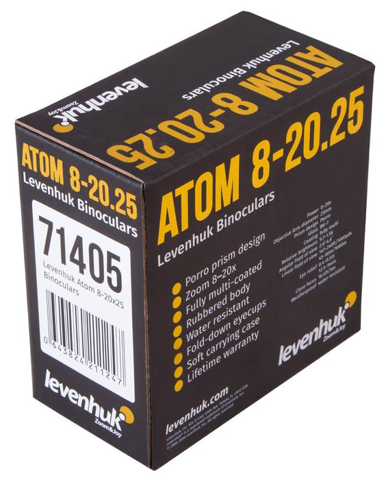 EAN 643824211247 - Levenhuk Atom 8–20x25 binocular BK-7 Negro imagen 11