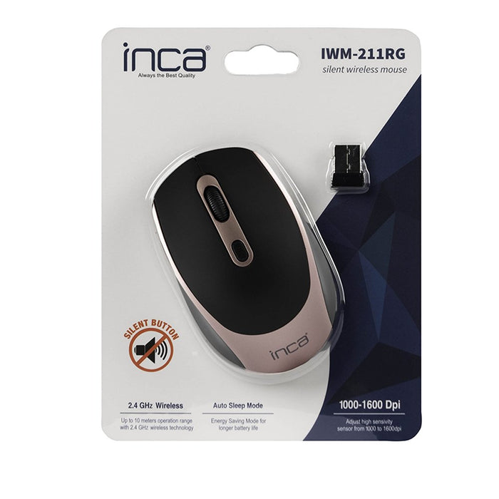 EAN 8681949011801 - Inca IWM-211RG ratón Oficina mano derecha RF inalámbrico Óptico 1600 DPI imagen 6